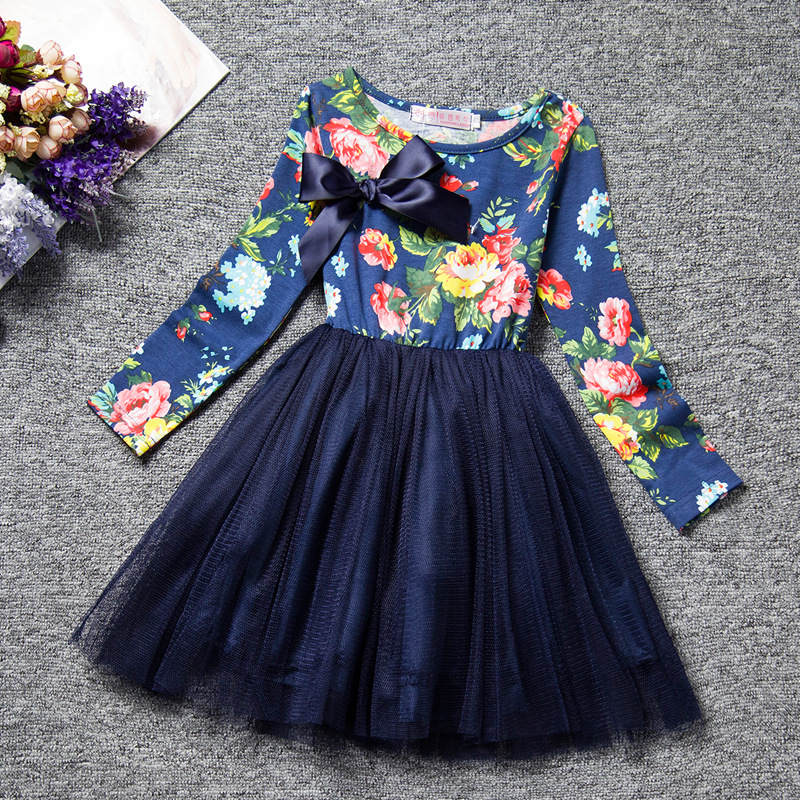 F68117-2 floral children s dress